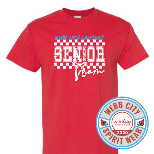 Webb City Cardinals Senior Mom 2026 Bow