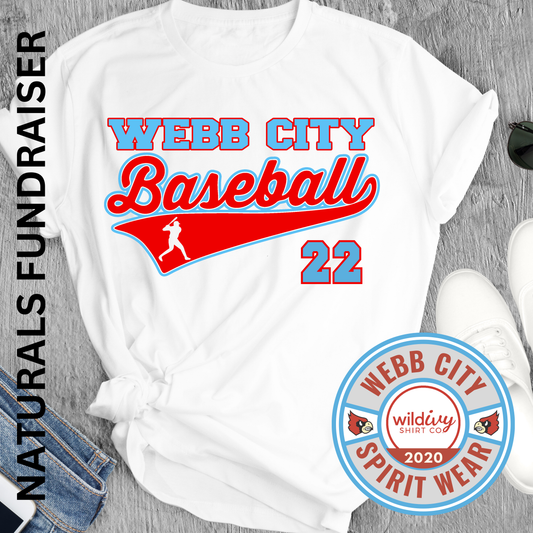 Naturals Fundraiser 7 CUSTOM NUMBER (Webb City Baseball)