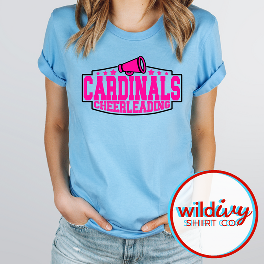 Hot Pink Cardinals Cheerleading