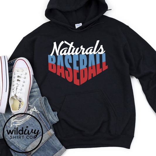 Naturals Baseball White Blue Red