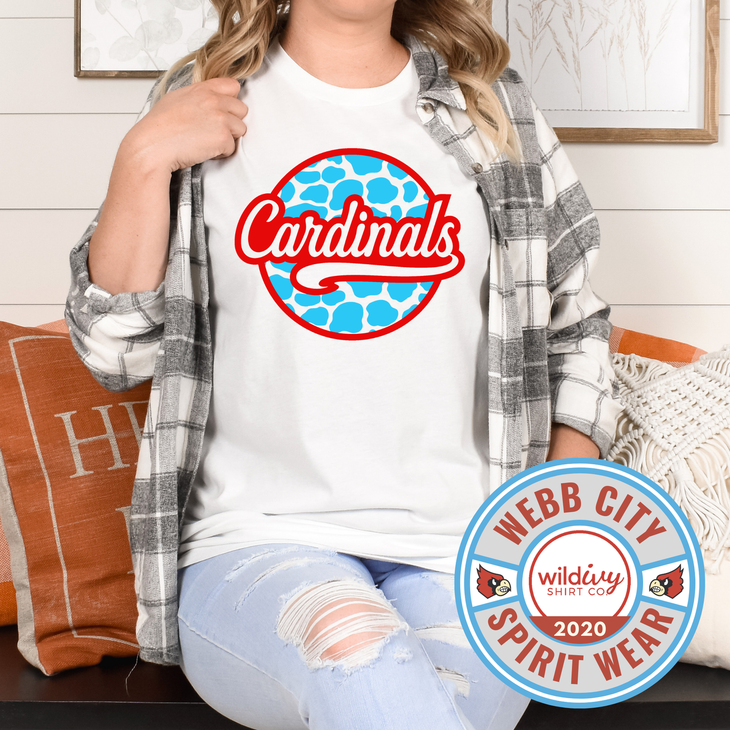 Cardinals Leopard Circle