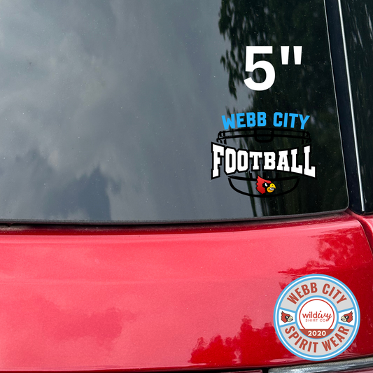 Permanent Decal: Webb City Football 5"