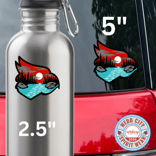 Permanent Decal: Webb City Fishing  2.5"