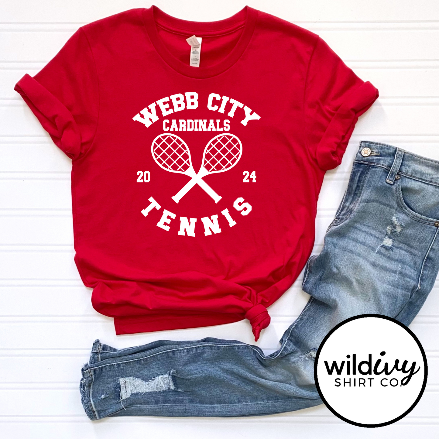 Webb City Cardinals Tennis 2024 Single Color