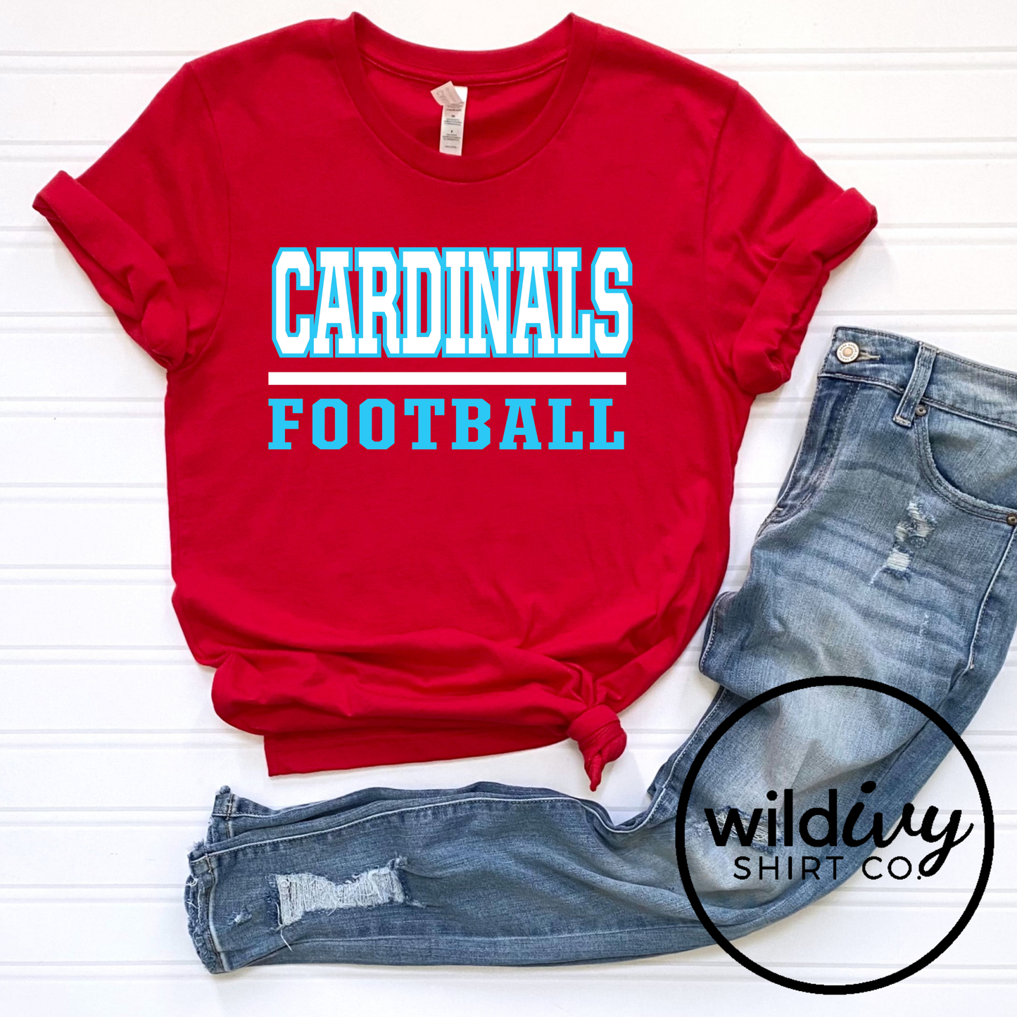 Cardinals Football-Two Color