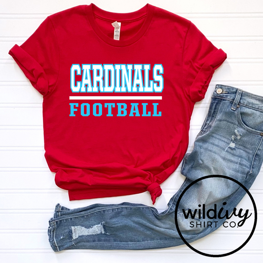 Cardinals Football-Two Color