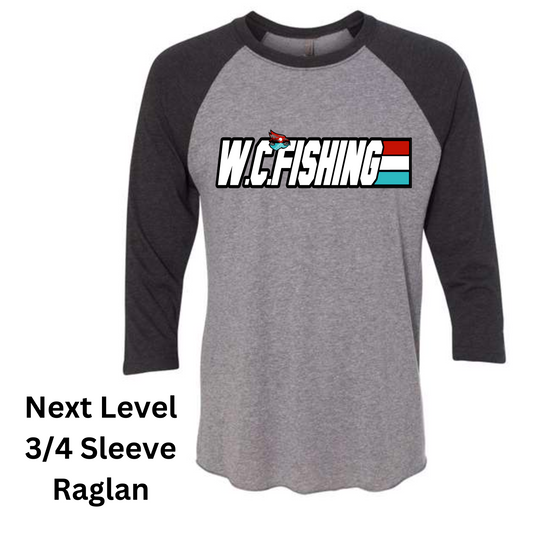 2023 Webb City Fishing Raglan 3/4 Length Sleeve