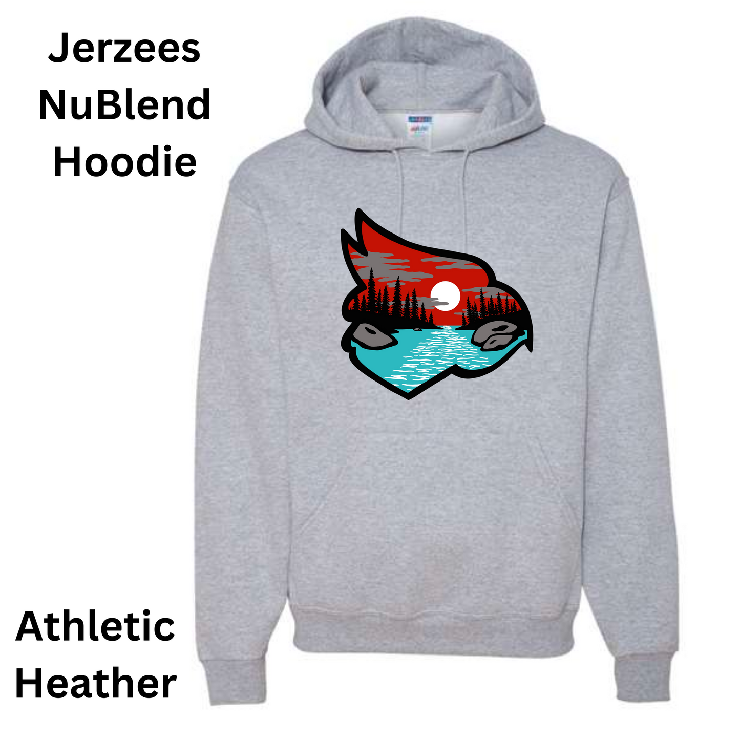 Webb City Fishing Hoodie-Cardinal Head Only